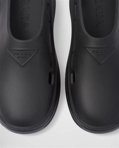 prada rubber mule|Prada mules sale.